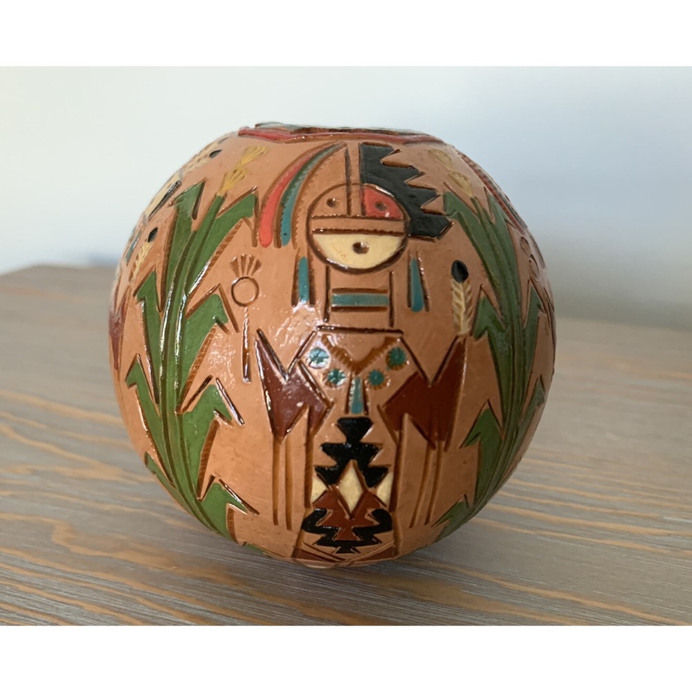 NEW Native American Pottery Handmade Navajo Indian Signed Natural Clay Small